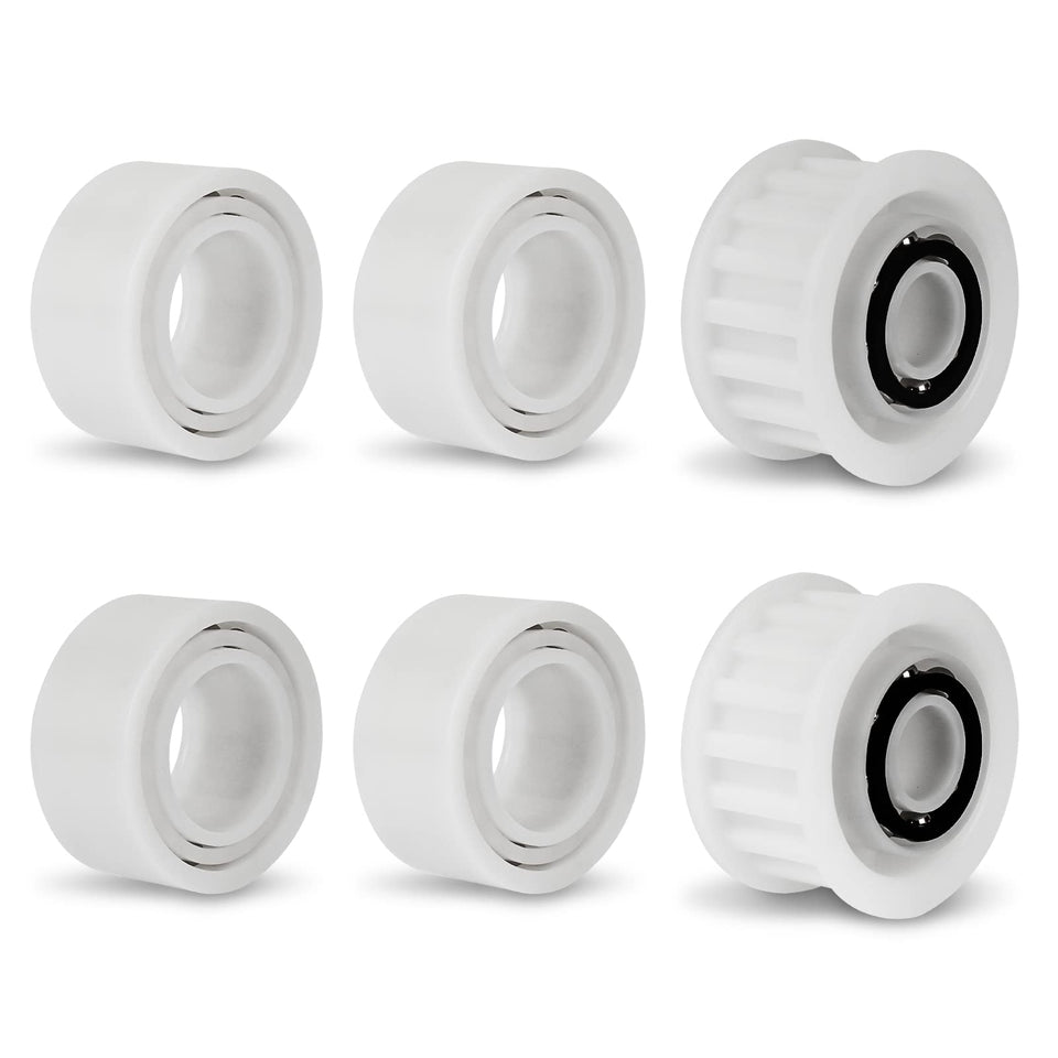 Pokin Dolphin guide wheels in a four-pack for smoother navigation.