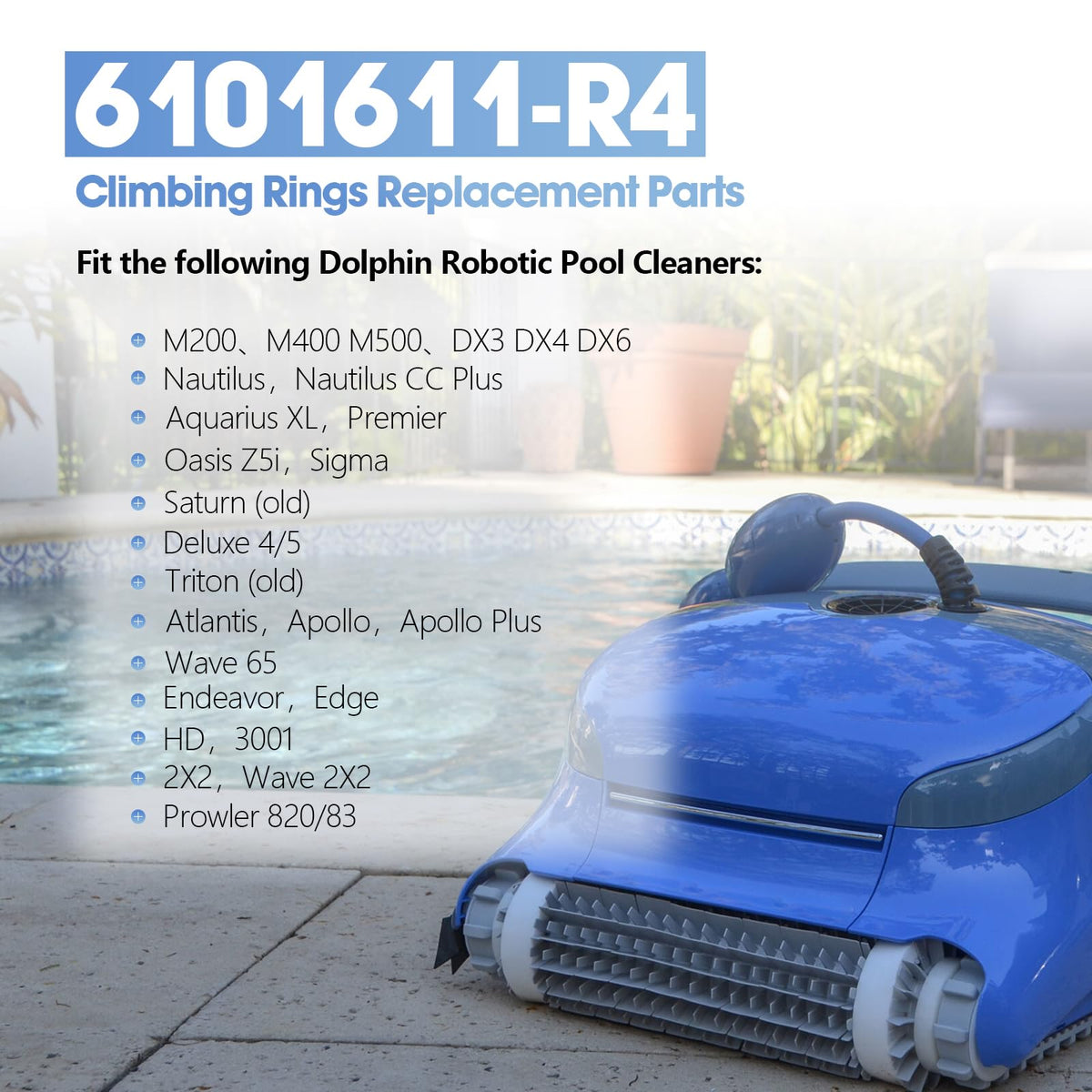 Pokin Dolphin Nautilus CC Plus parts kit enables quick maintenance and replacements.