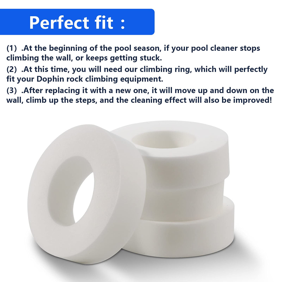 Pokin Nautilus CC Plus climbing ring provides improved grip on vertical walls.