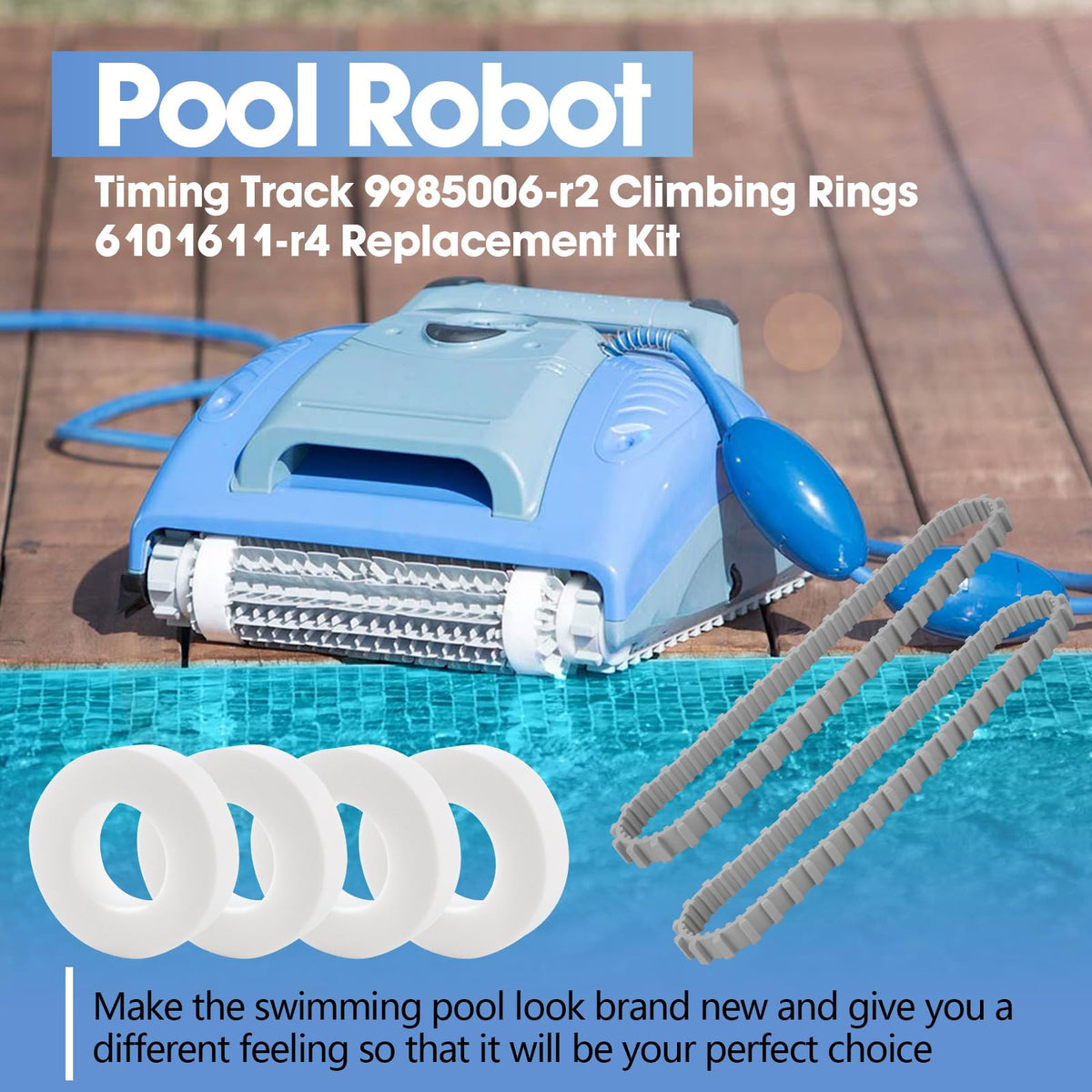 Pokin pulley gears 3884997-R6 provide reliable gear action for Dolphin cleaners.