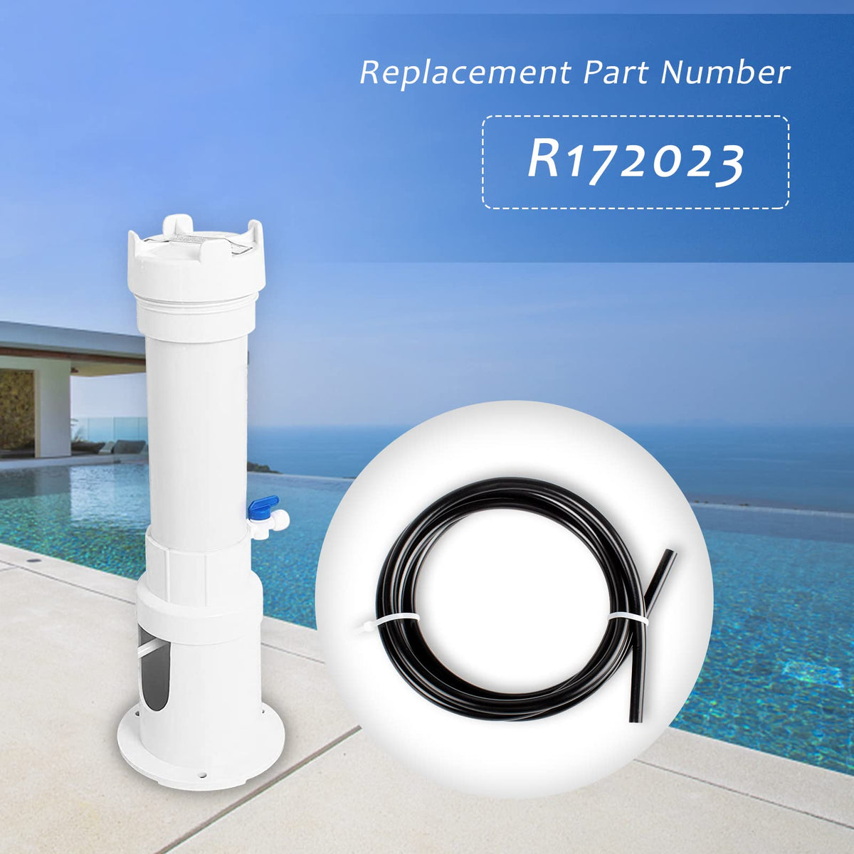 Pokin R172023 compatible with Pentair Rainbow feeders enabling steady dosing