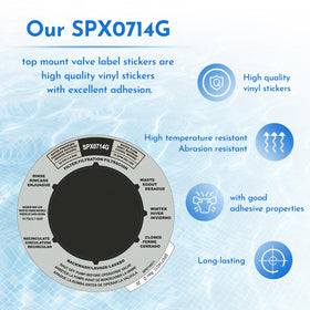 Pokin SPX0714G label aligns with Hayward indicators for accurate operation.