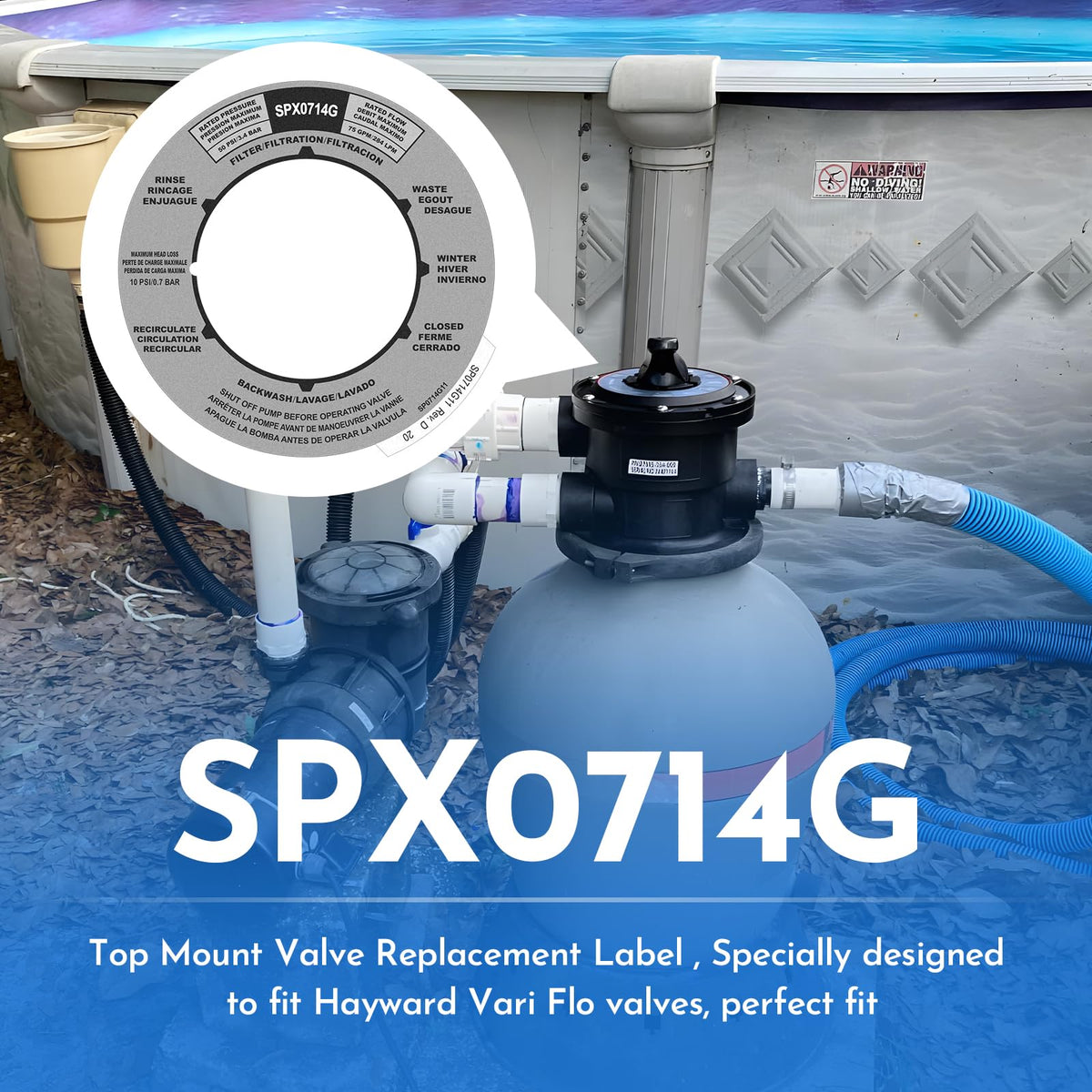 Pokin SPX0714G sticker ensures quick, tool-free installation.