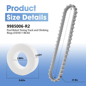 Pokin timing track 9985006-R2 ensures consistent cleaning cycles on Dolphin models.