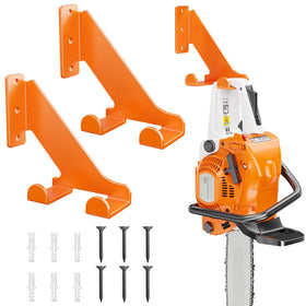POKIPO chainsaw hanger 2-pack on wall mount for organized garage storage