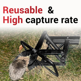 POlAFLEX mole trap with robust spring action for effective control.