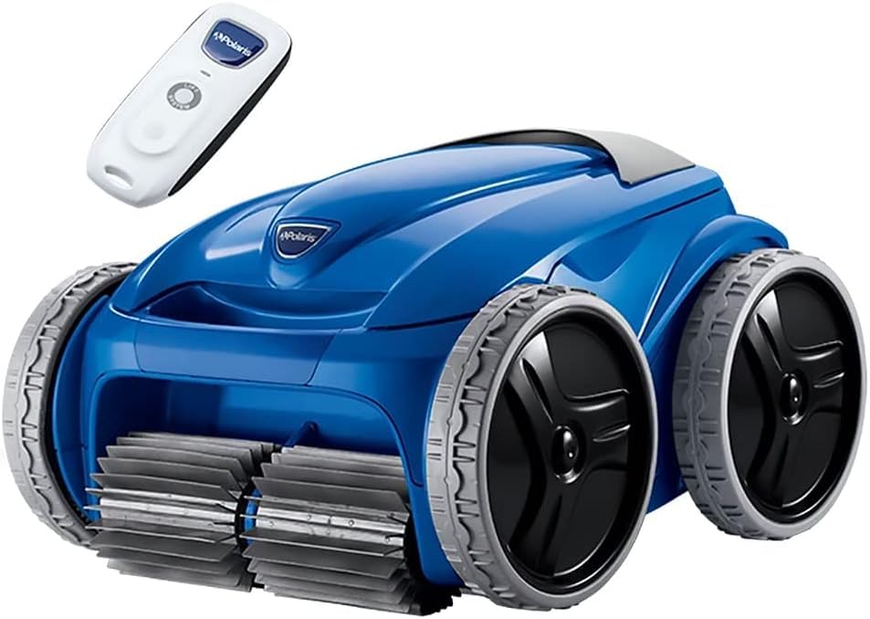 Polaris 9550 Sport debris-canister shows easy top-access removal for quick maintenance.