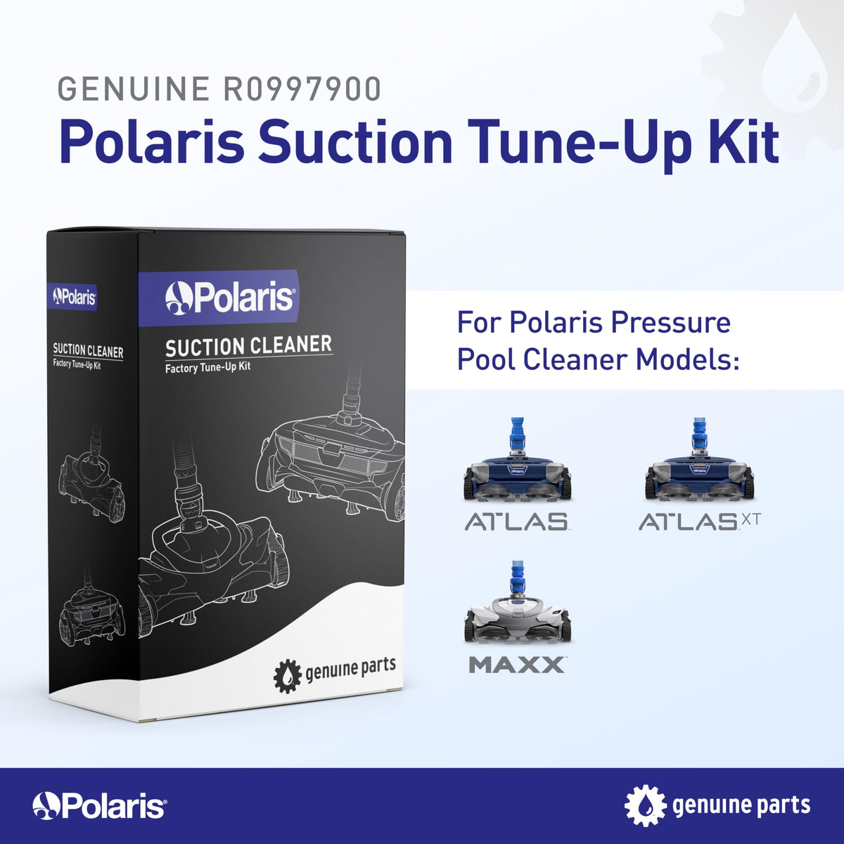 Polaris Atlas XT drive shaft assembly preserves efficient cleaning and smooth operation