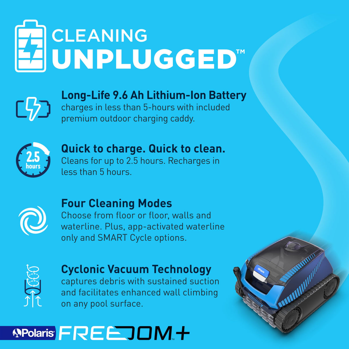 Polaris Freedom Plus outdoor charging caddy ready for charging and transport