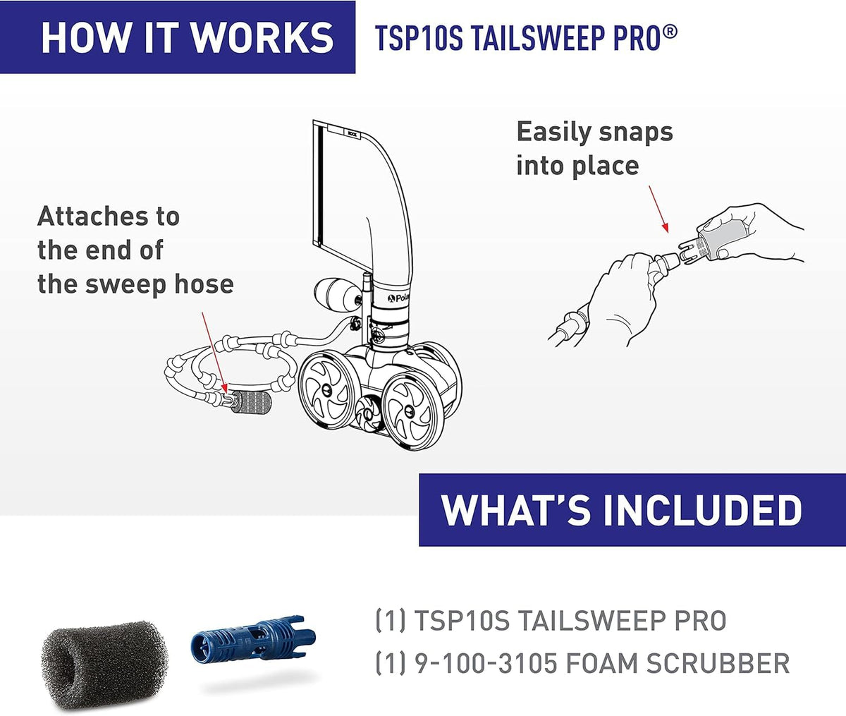 Polaris TailSweep PRO compatibility fit for 280, 360, 380 models and more.