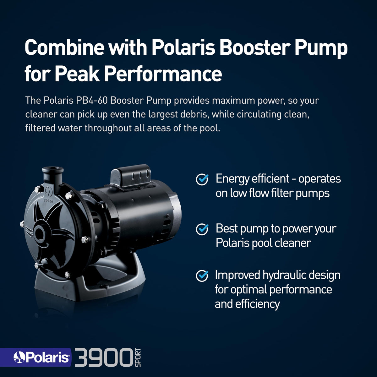 Polaris Vac-Sweep 3900 Sport demonstrates dual-chamber bag and debris capture for easy maintenance.