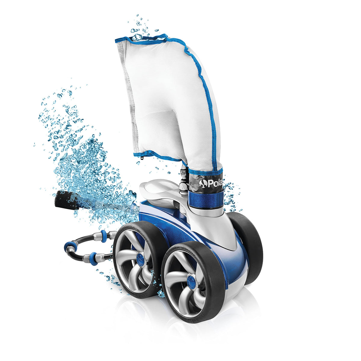 Polaris Vac-Sweep 3900 Sport pool cleaner floor action showing powerful suction and debris pickup.