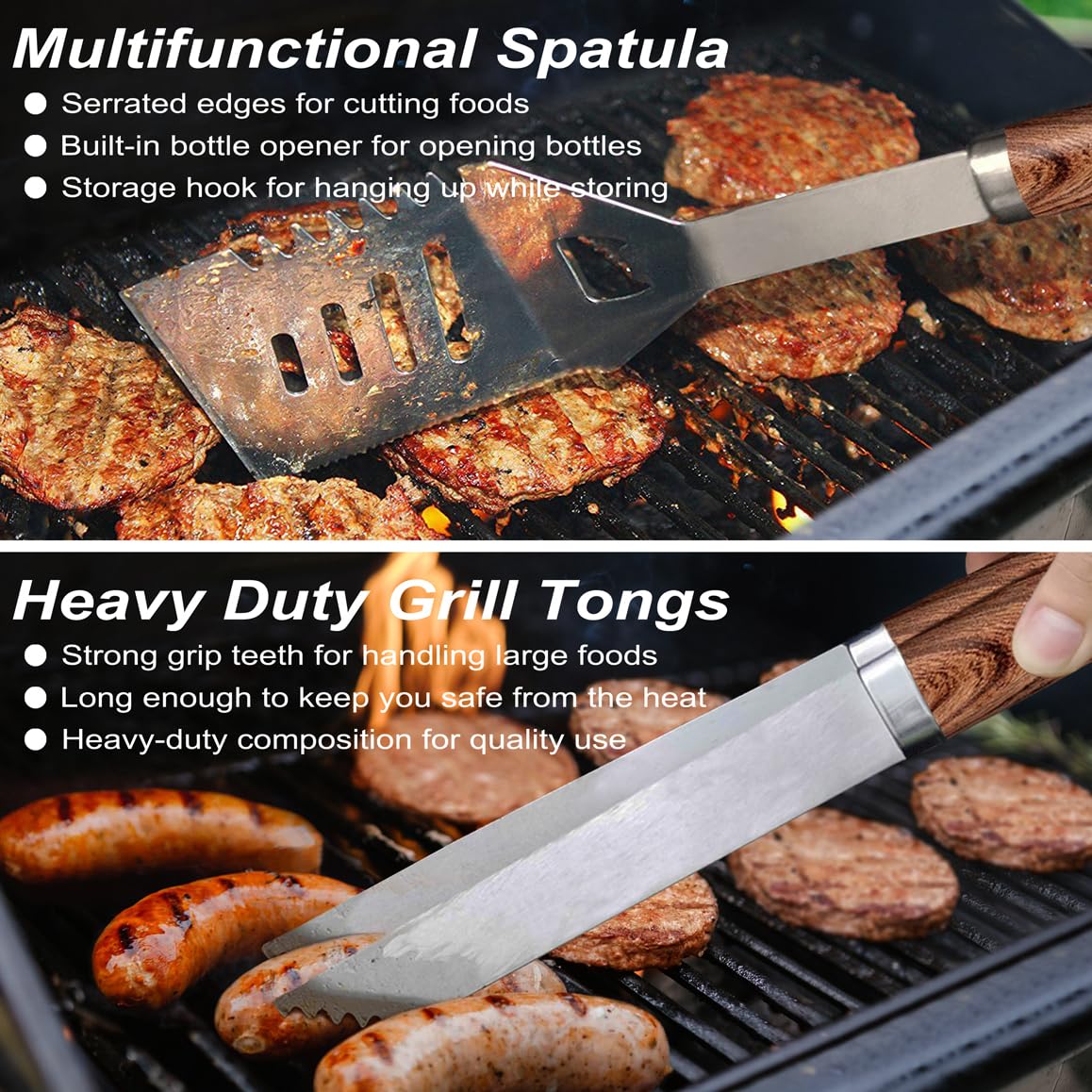 POLIGO BBQ knife for clean slices during prep
