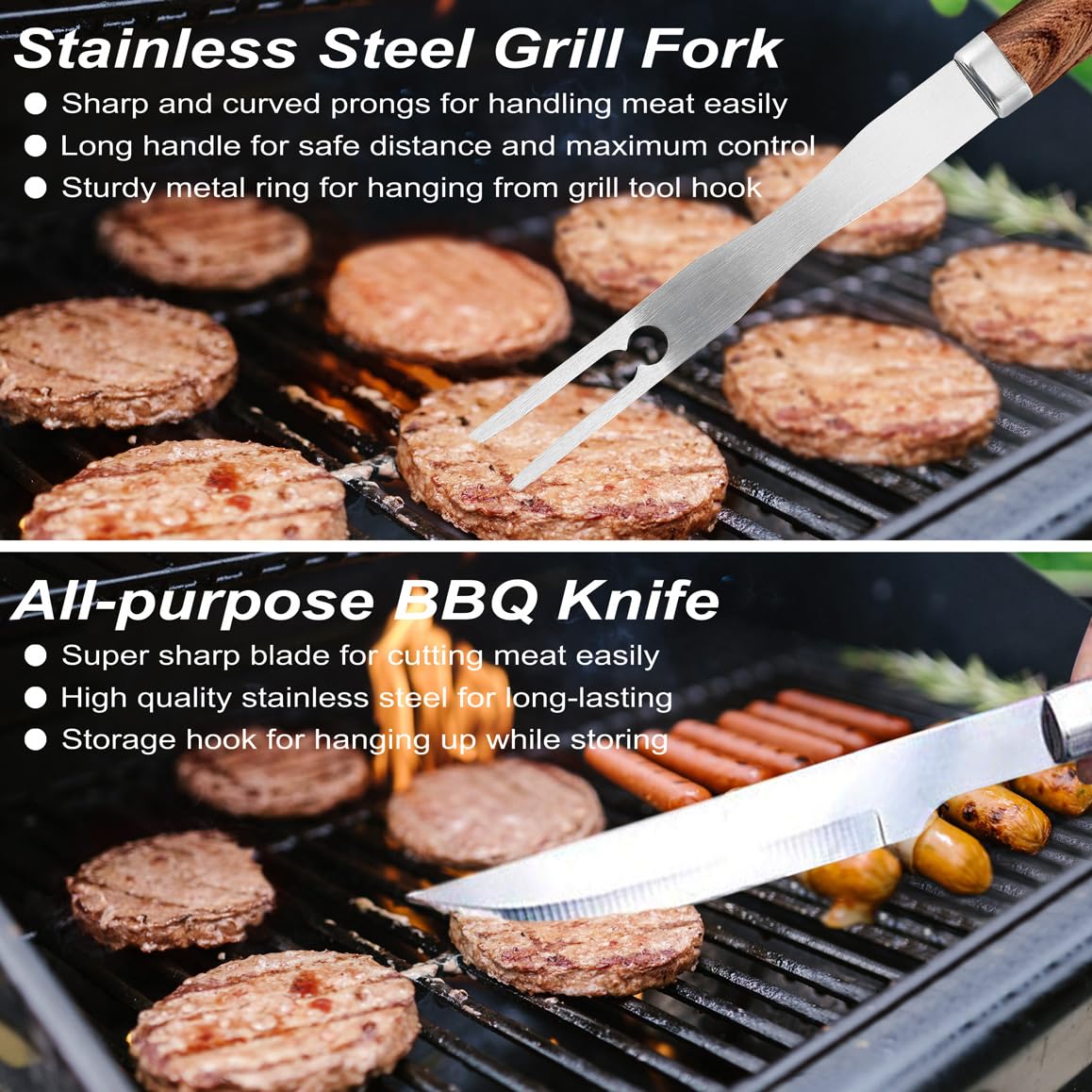 POLIGO skewers set for even heat distribution on grill