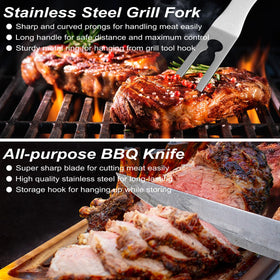 POLIGO 26pc bbq basting brush applying glaze for juicy flavor.