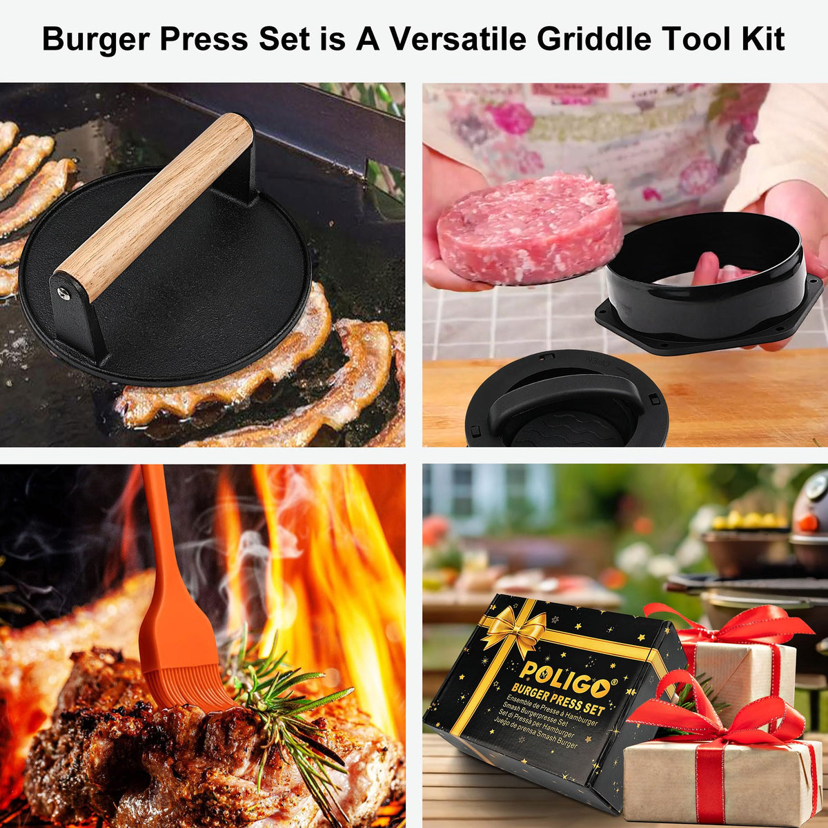 POLIGO gift-set for burger lovers, ideal for celebrations and gatherings.