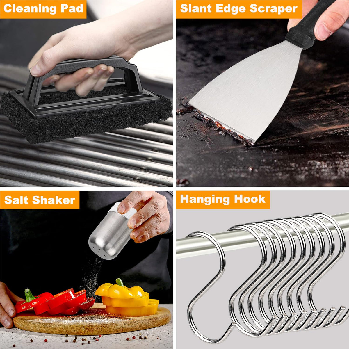 POLIGO griddle press ensures even contact for better searing