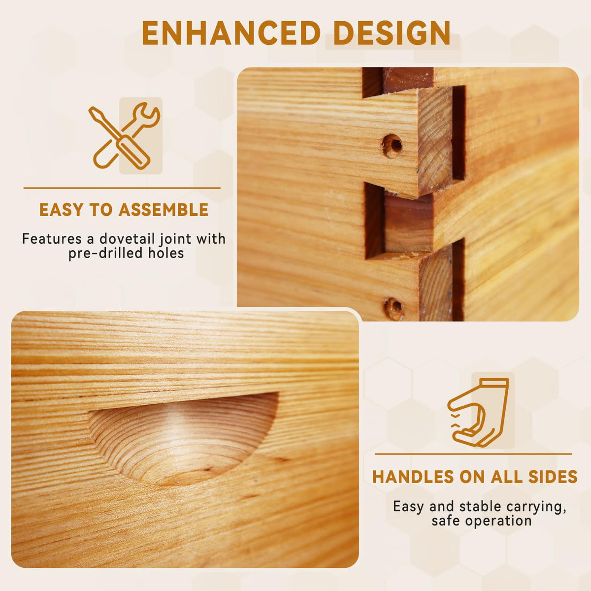 POLLIBEE beehive kit ready for simple, quick assembly