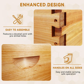 POLLIBEE beehive kit ready for simple, quick assembly