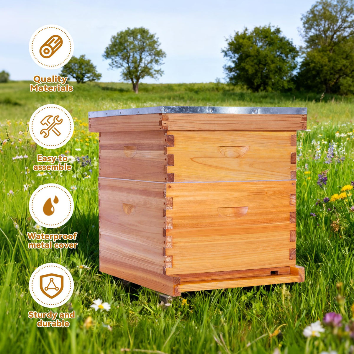 POLLIBEE complete hive includes screws and nails for setup