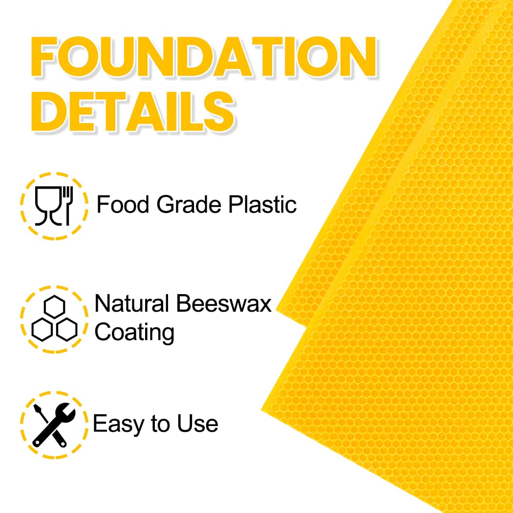 8-1/2 inch deep frame compatibility with POLLIBEE foundation sheets