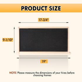 Pollibee Langstroth standard dimensions fit most hives for easy replacement.