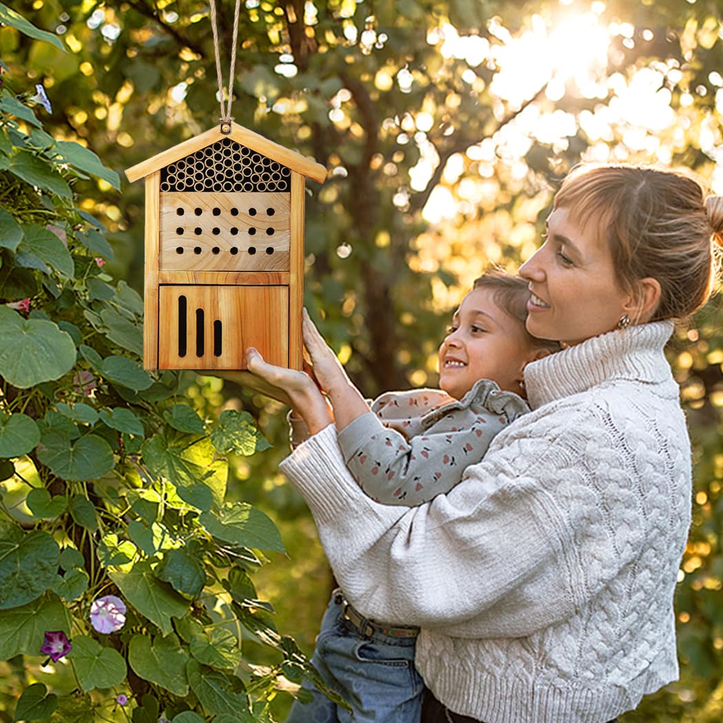 POLLIBEE Mason Bee House supports garden pollination and orchard health