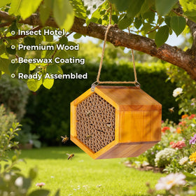 Pollibee wax-coated beehive provides weatherproof shelter for mason bees