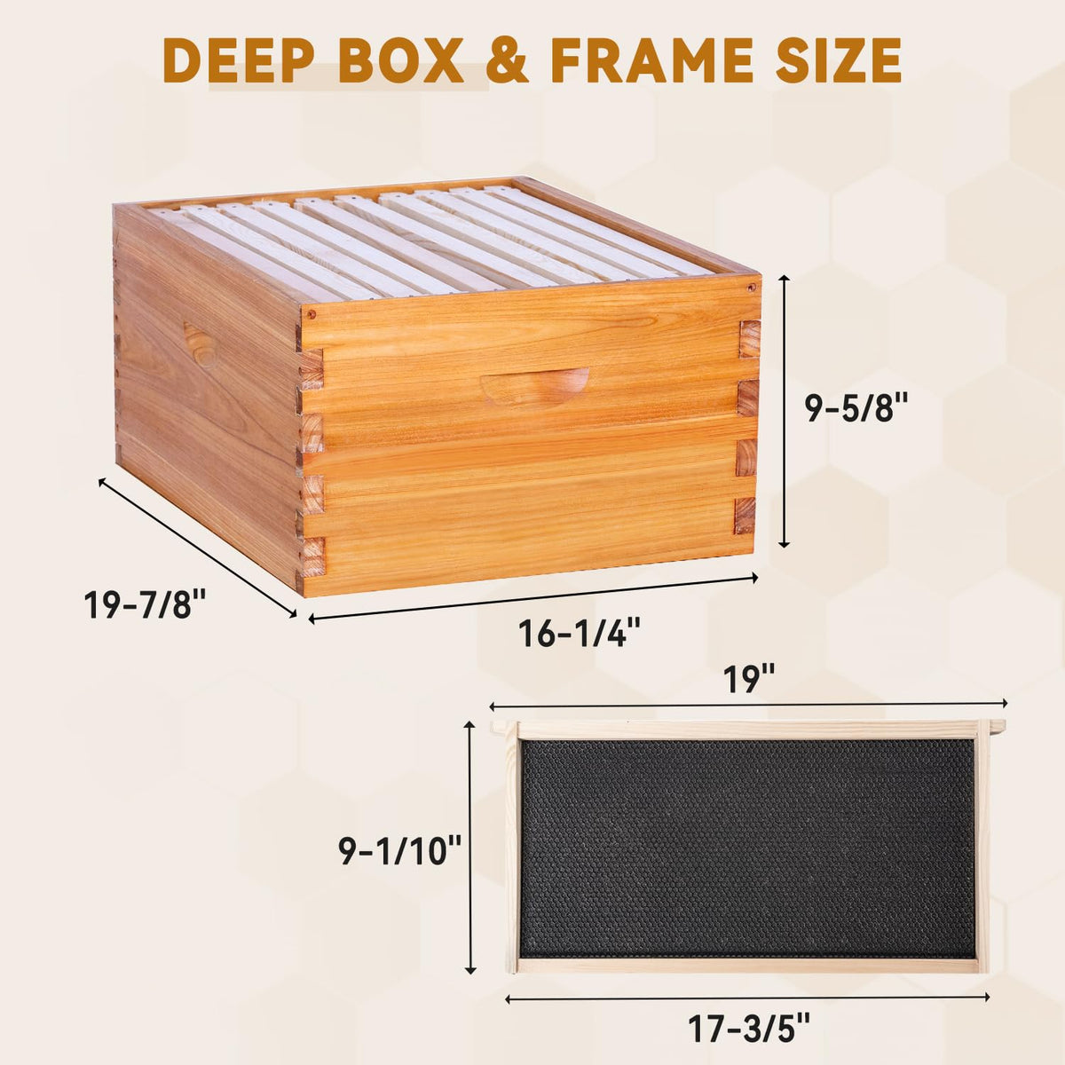 POLLIBEE metal top cover and inner cover protect the hive