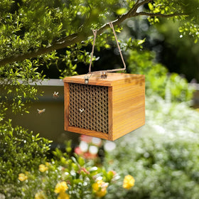 POLLIBEE Pollination-friendly design attracts mason bees to your garden