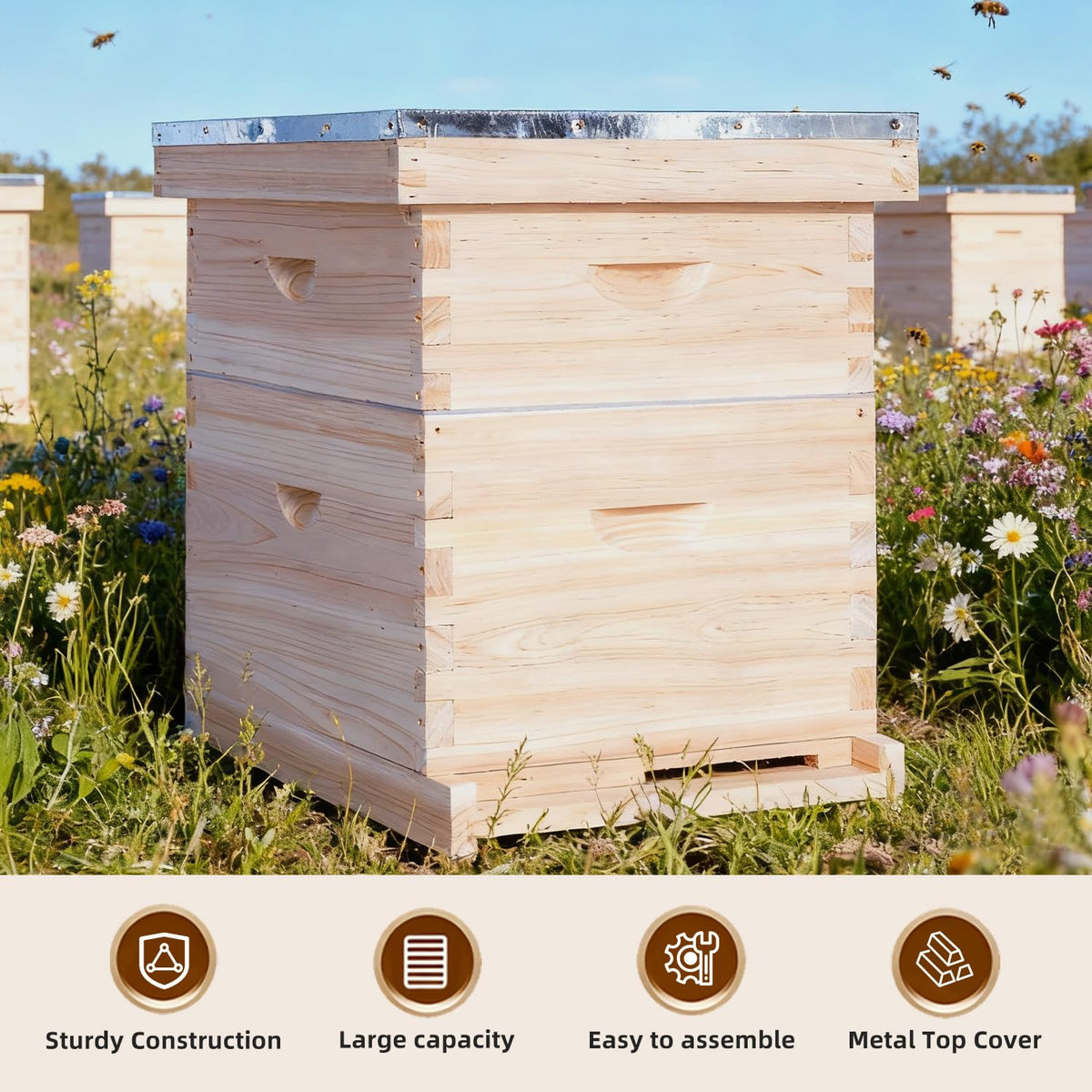 POLLIBEE queen excluder and entrance reducer for hive management made simple.