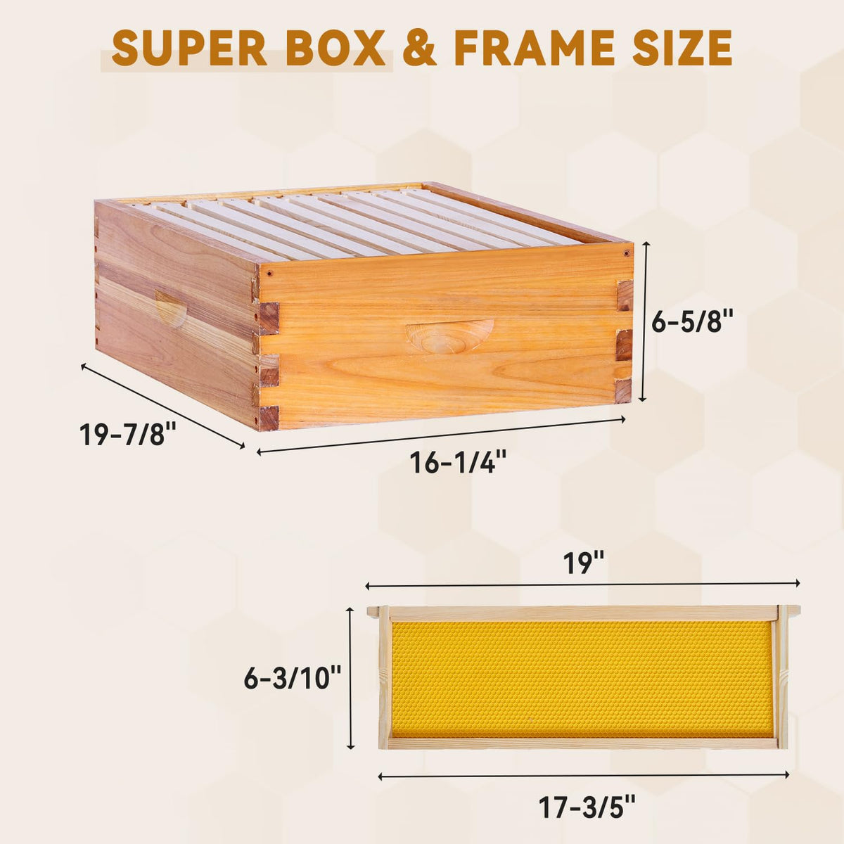POLLIBEE queen excluder included for hive organization