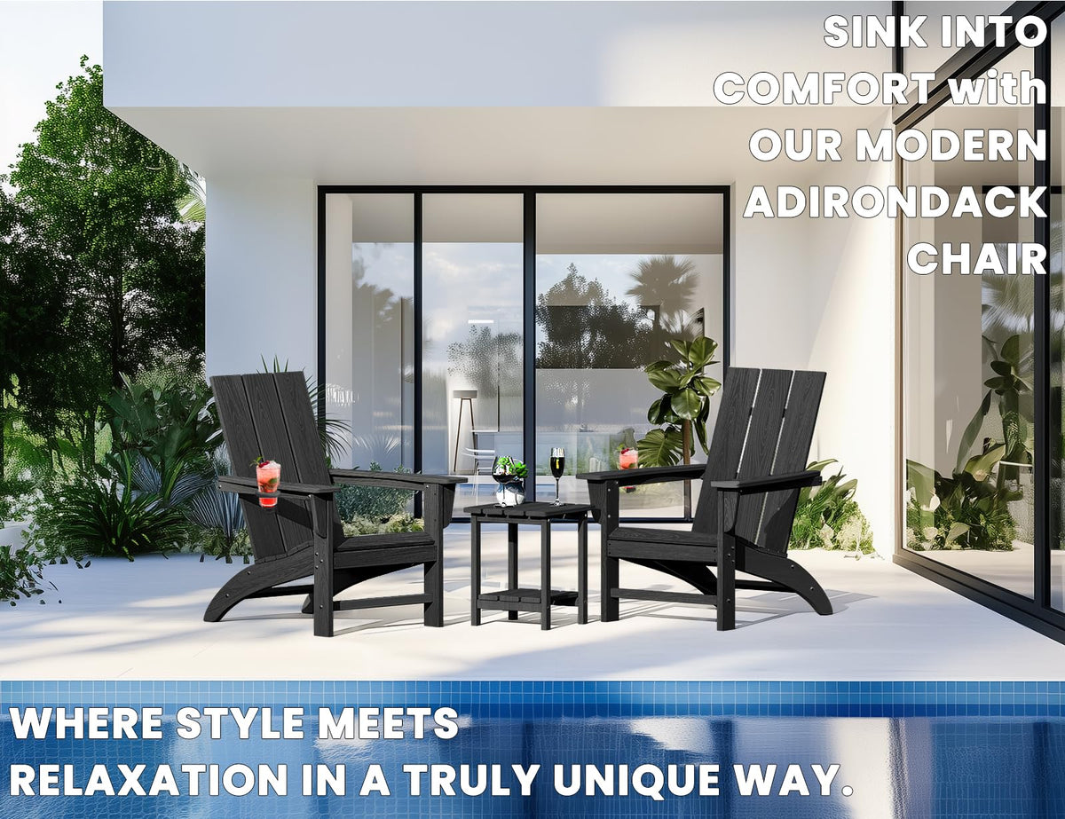 POLYDUN chair beside a fire pit for cozy outdoor gatherings