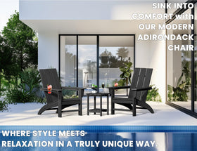 POLYDUN chair beside a fire pit for cozy outdoor gatherings