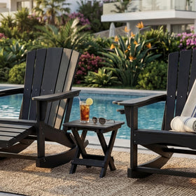 Polyhouz all-weather HDPE material resists sun and rain.