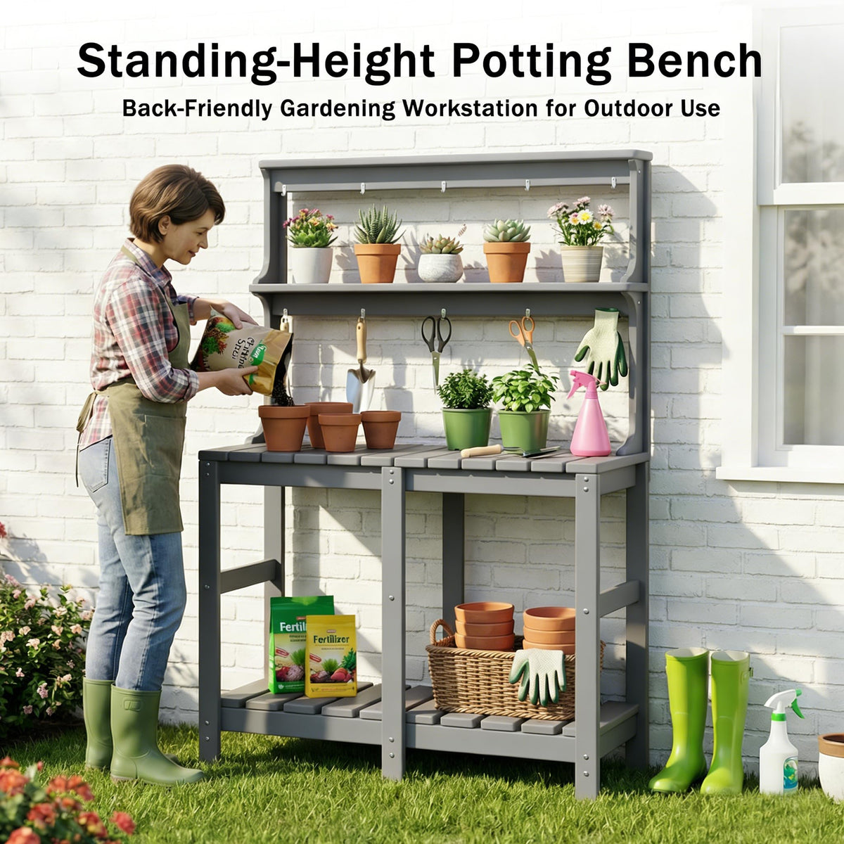 Polyhouz multi-functional garden center for seedling raising and pruning.