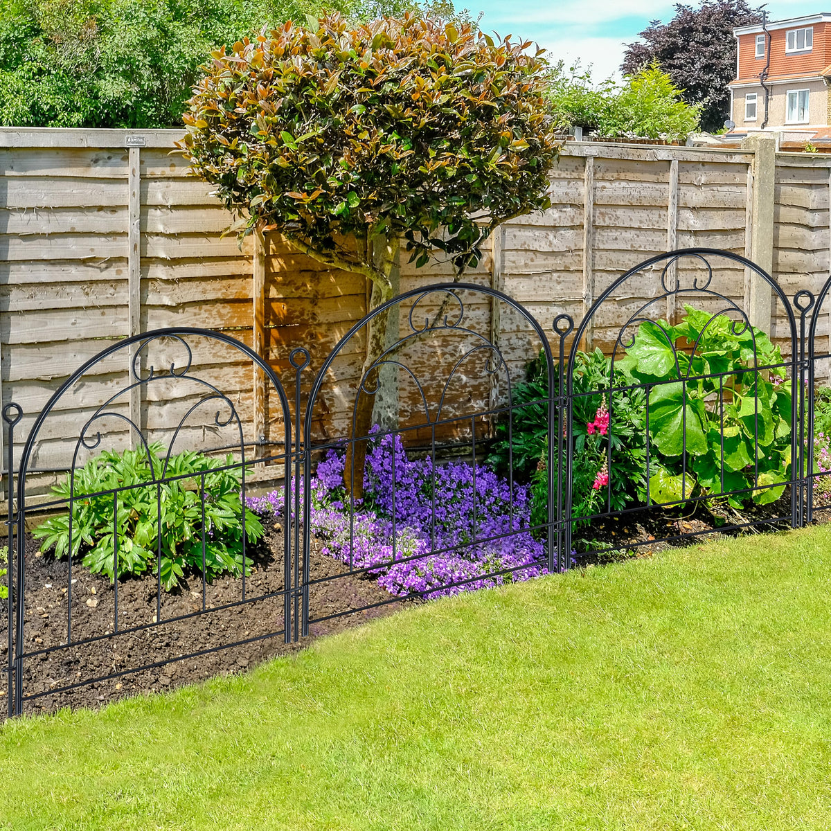 Polyjkl yard border decor provides stylish garden accents and safety