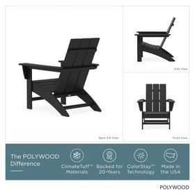 Polywood Adirondack chair close-up wood texture with fade-resistant finish