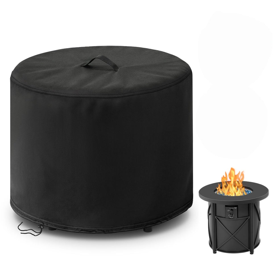 POMER fire pit cover fits 30inch round and protects from weather
