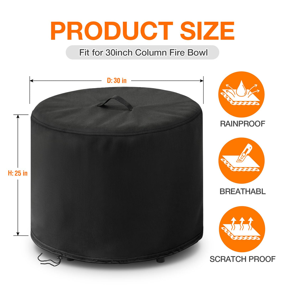 POMER cover top handles enable easy on and off