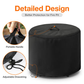 POMER waterproof material shields your fire pit from rain and snow