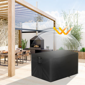 POMER waterproof 420D PU-coated cover keeps the fire pit dry.