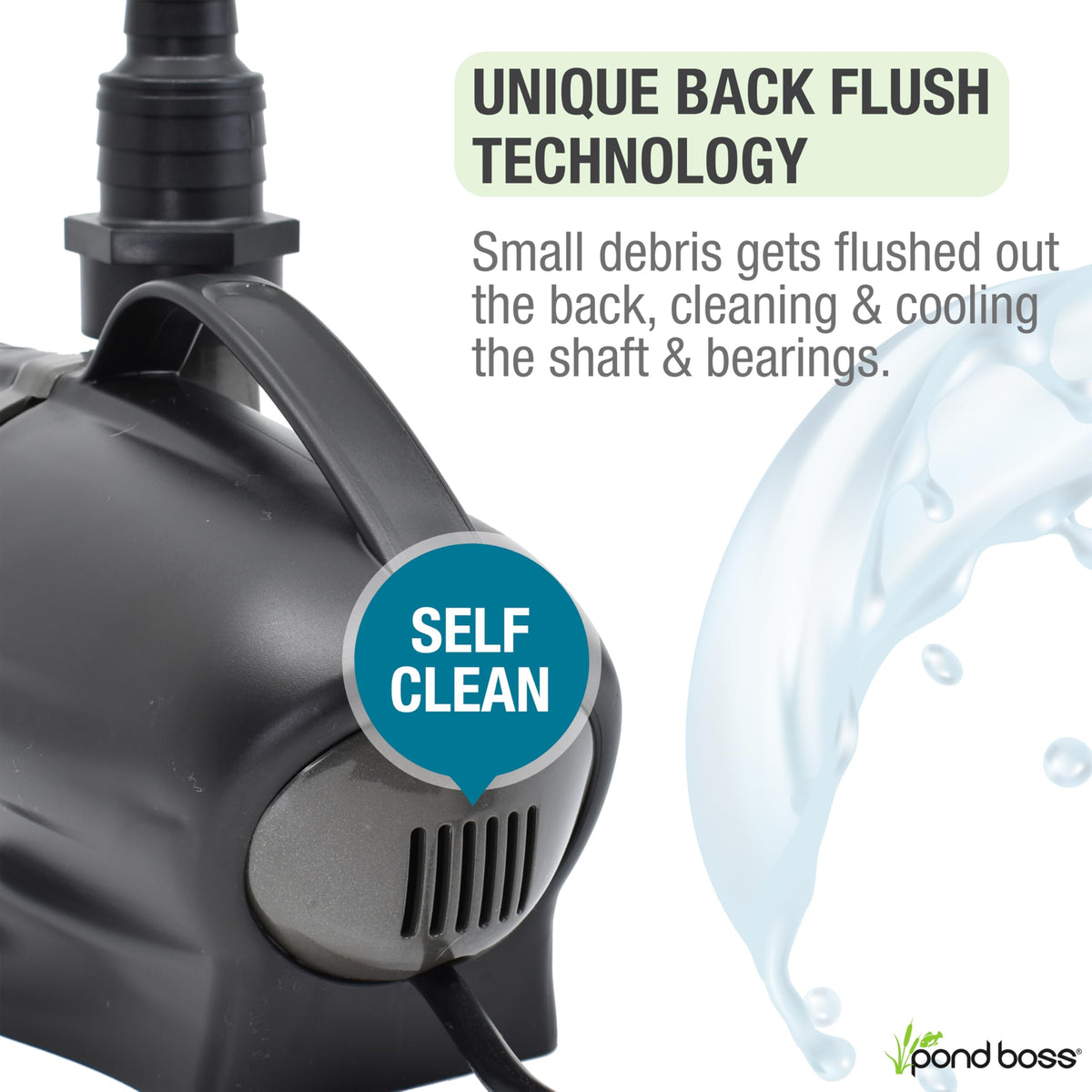 Energy-efficient operation reduces power use while running pond waterfalls