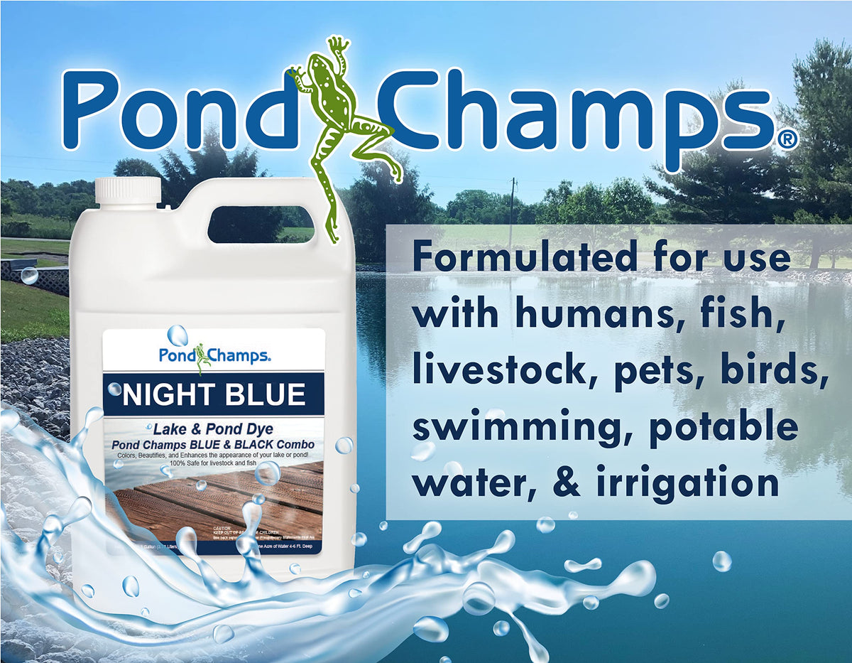 Pond Champs Night Blue-Black Dye swatch showing rich color depth.
