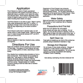 Pond Champs Safe for Koi and Goldfish label emphasizes user-friendly pond care.