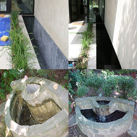 Pond Shield fish-safe epoxy coating protecting water features.