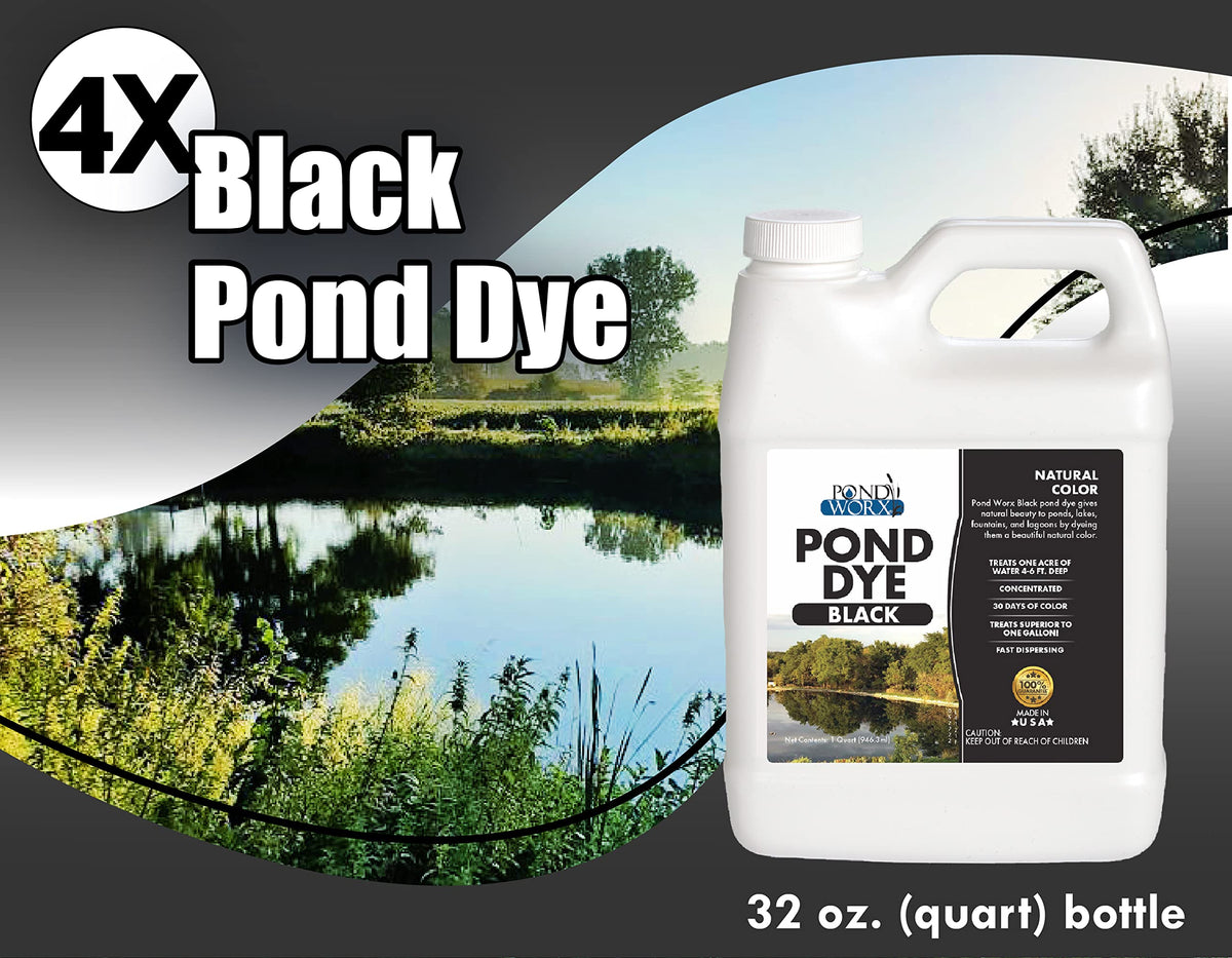 Pond Worx Black Dye close-up highlights color consistency across applications