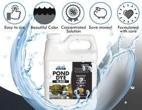 Pond Worx Black Dye label and directions indicate safe usage