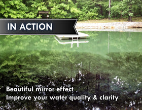 Pond Worx Black Dye used near wildlife illustrating safe aquatic use