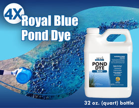 Pond Worx blue pond water before image shows murky conditions